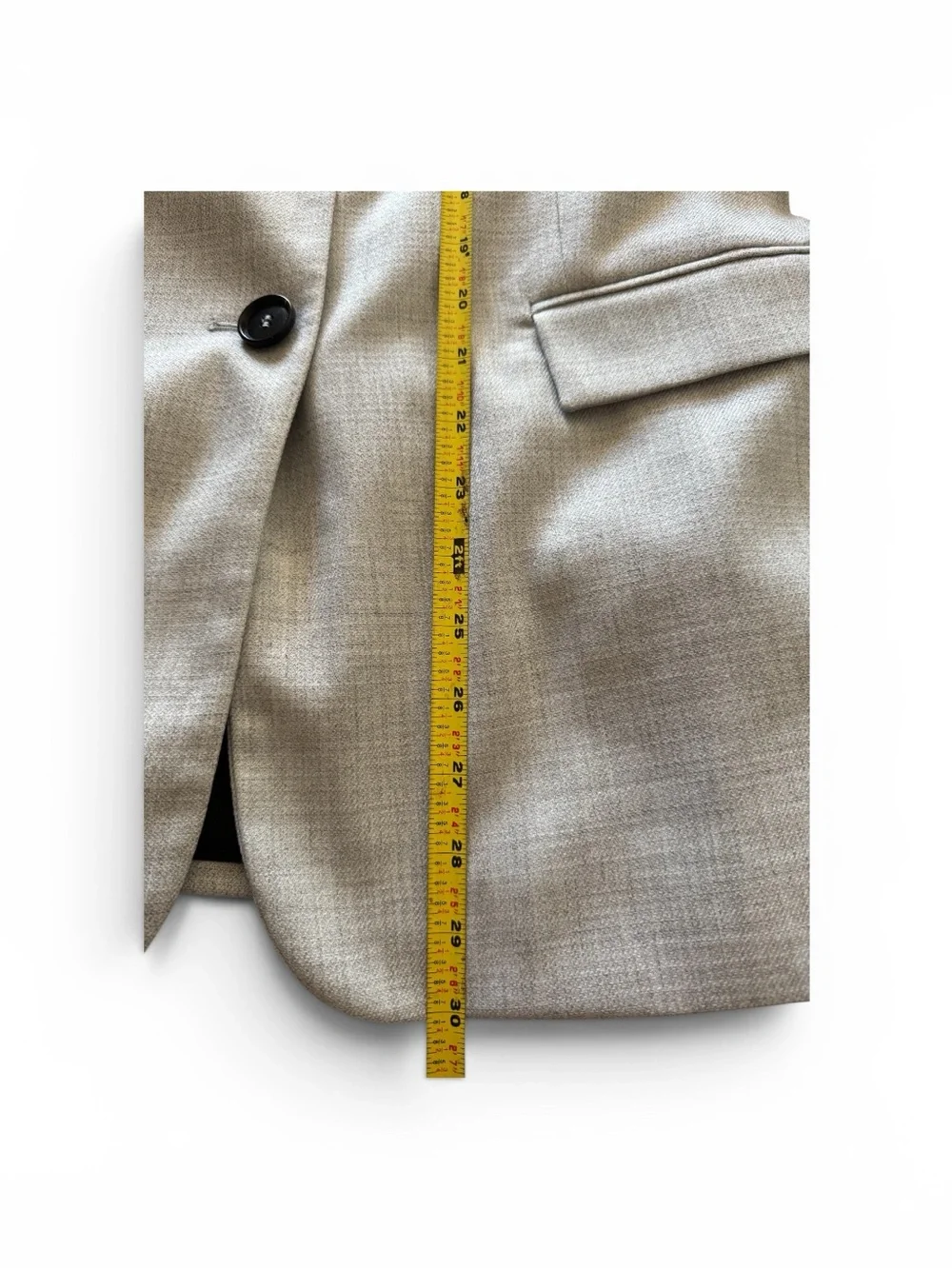NWT - Zara Light Grey Tailored Blazer Jacket (Size XL) - Picture 15 of 15